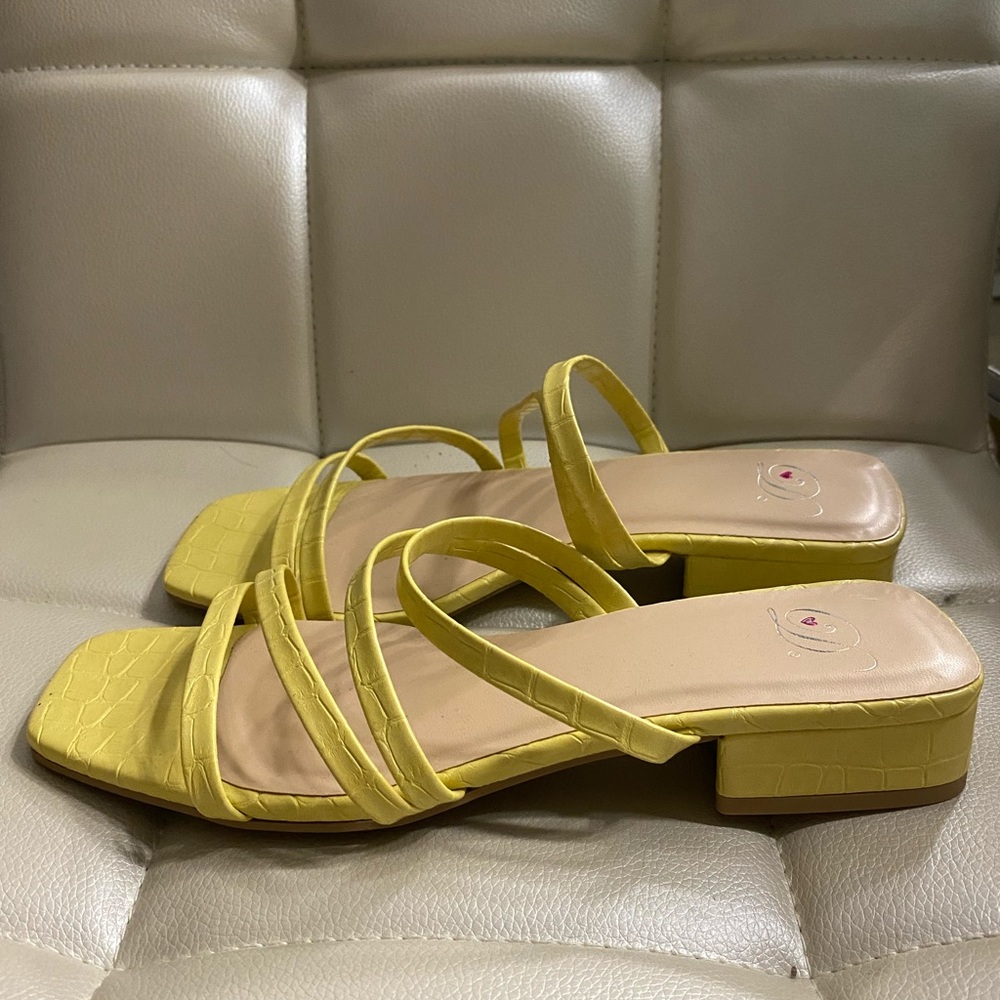 Yellow Short Heels